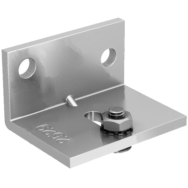 Support équerre renforcé Mantion 2529 pour fixation murale de rails 2525 et MA80A