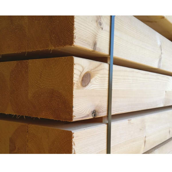 Contrecollé en sapin - bois traité classe 2 incolore - classe structurelle C24 - 200 x 200 mm - longueur 5,50 M