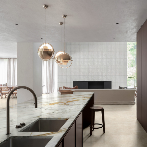 Carrelage intérieur effet pierre en grès cérame rectifié - Realstone Argent - 60,0 CM x 60,0 CM - ép. 9,50 MM - Avorio