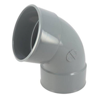 Coude d'évacuation à 67'30° Femelle/Femelle - PVC gris - diamètre 140 mm - Nicoll