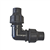 Raccord coudé 90° à compression pour tuyau goutte à goutte - Ø 17 x 20 mm - Fitt - PE Noir