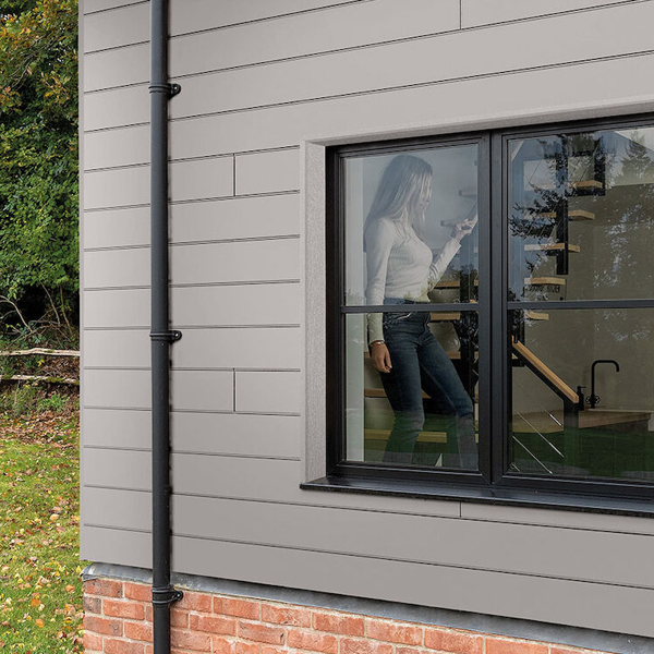 Profil d'angle extérieur pour bardage Cedral Click - aluminium laqué Gris C05 - longueur 3,00 M