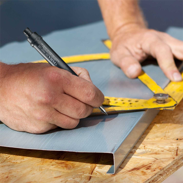 Mine de recharge pour porte mine télescopique Lyra Dry - étui de 12 mines basic - couleur graphite rouge et jaune