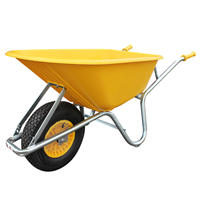Brouette Altrad Hercule - Contenance 110 litres - Roue 400 mm - Charge maximale 200 kg - Jaune