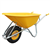 Brouette Altrad Hercule - Contenance 110 litres - Roue 400 mm - Charge maximale 200 kg - Jaune