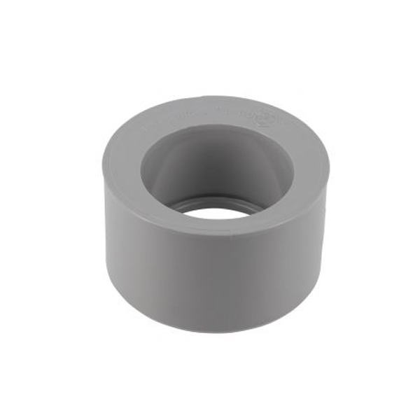 Tampon de réduction simple à coller Nicoll P5 - eaux usées et vannes - mâle/femelle - PVC - diamètre 75/50 mm