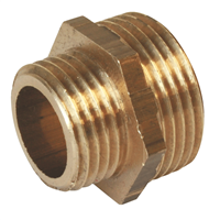 Raccord laiton mamelon mâle/mâle inégal à visser - 1" x 1"1/4 mm