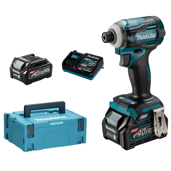 Visseuse à chocs Makita TD001GD201 - 40V Max 220Nm - 2 batteries 2,5Ah chargeur et coffret Makpac