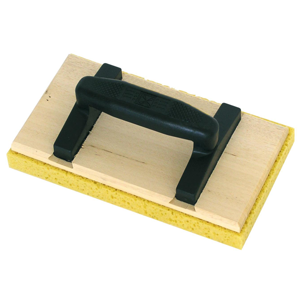 Taloche éponge sur plateau bois rectangulaire 14 x 25 cm - Mob Mondelin