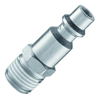 Embout rapide pneumatique acier fileté 1/4 M diamètre 6 mm