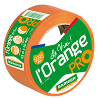 Ruban adhésif PVC plastifié Barnier 6095 - Largeur 50 mm - Orange - Rouleau 33M