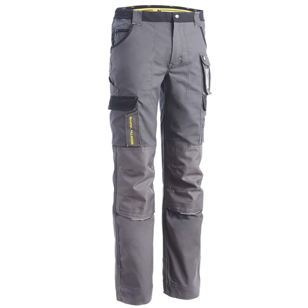 Pantalon de travail North Ways Cary couleur gris et noir - Taille 48