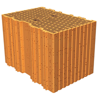 Brique Monomur rectifiée isolante Porotherm R37 - RC 70 - R = 3,14 m².K/W - 250,0 MM x 375 MM x 249,0 MM