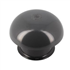 Chapeau de ventilation rond Nicoll - Diamètre 138,5 mm - Sortie 80 mm - Sans moustiquaire - PVC anti-UV - Gris anthracite