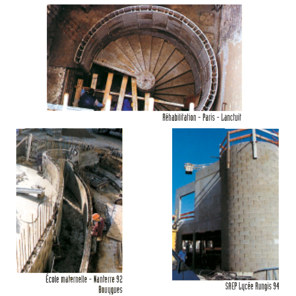 Bloc béton à bancher courbe Varibloc Perin - Grand rayon - 500 MM x 200 MM x 200 MM