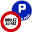 panneaux de stationnement et circulation