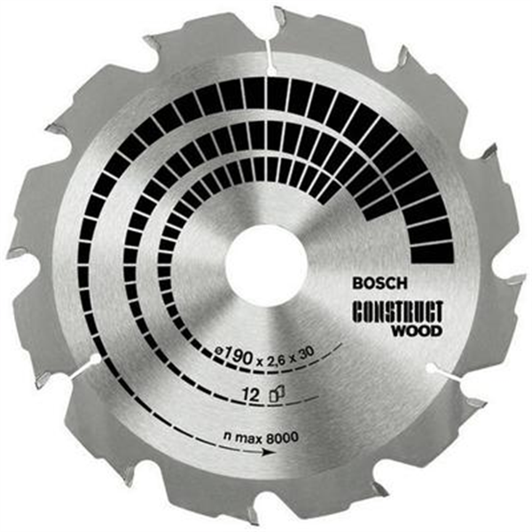 Lame Scie Circulaire 180 Mm - 60 Dents TCT, Pour Bois, Alésage 20 Mm
