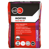 Mortier colle Professionnel HP Edilis blanc sac de 25 kg