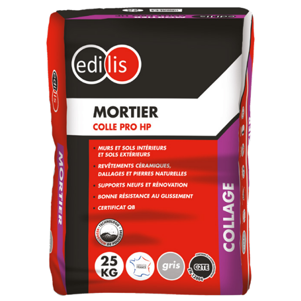 Mortier colle Professionnel HP Edilis blanc sac de 25 kg