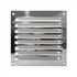 Grille d'aération à persiennes - Intérieur ou extérieur - 150 x 150 mm - Inox - Autogyre