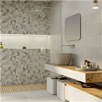 Faïence murale effet béton gratté - SOUL - Beige - 20 cmx60 cm ép.8,5 mm