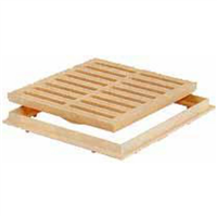 GRILLE DE SOL AVEC CADRE 300 X 300 SABLE