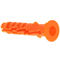 Cheville nylon avec collerette pour fixation dans béton - 8,0 mm x 40,0 mm - 100 pièces