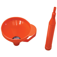 ENTONNOIR AVEC TUBE FLEXIBLE ET FILTRE DIAM.15CM