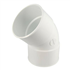 COUDE SIMPLE FF 45' D.100 BLANC