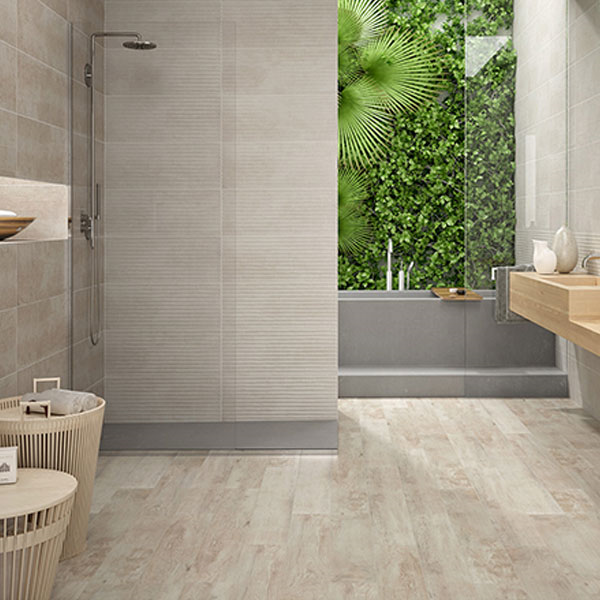 Faïence murale effet "ondulé" Baléares Mallorca - Blanco - 25 cmx75 cm ép. 8,7 mm