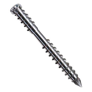 Vis de terrasse Torx T25 - filetage de fixation tête cylindrique en inox A4 - 6x60mm - Boîte de 100