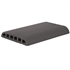 Chaperon plat lisse en terre cuite Terreal CH01 avec quart de rond - Anthracite - 40 x 28 x 5 cm