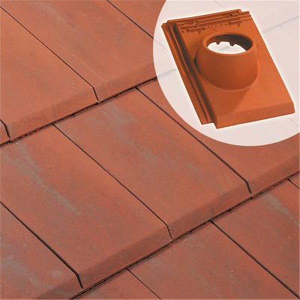 Tuile à douille - Alpha 10 - diamètre 160 mm - Conforme VMC - Rouge ancien