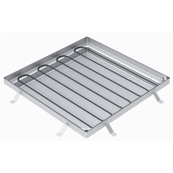 Tampon à remplir de béton ou à paver en acier galvanisé - BOTOLI TOB72 - pour boite de branchement - 810,0 mm x 810,0 mm