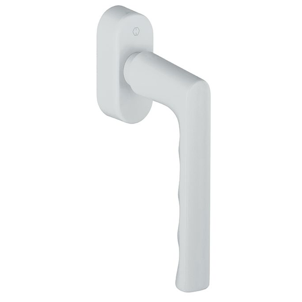 Poignée de fenêtre oscillo-battante Hamburg Hoppe en aluminium carré de 7 mm finition blanc