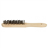 Brosse à main en fil d'acier pour surface métallique - Manche en bois - Theard
