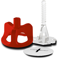 Kit croisillons autonivelants à vis pour carreaux d'épaisseur 3 à 20 mm - Edilis - joint de 2 MM