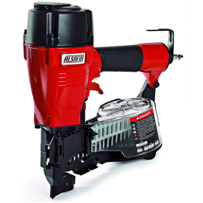 Cloueur pneumatique pour sabots et connecteurs de charpente C 41/65 P1 Alsafix - pour pointes en rouleaux de 35 à 60 mm - 5 à 8 bars