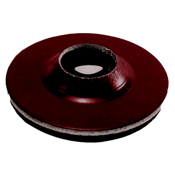 Coupelle de répartition nervurée COP 25 Vulco en aluminium diamètre 25mm RAL 8012 Brun rouge - Boîte de 25