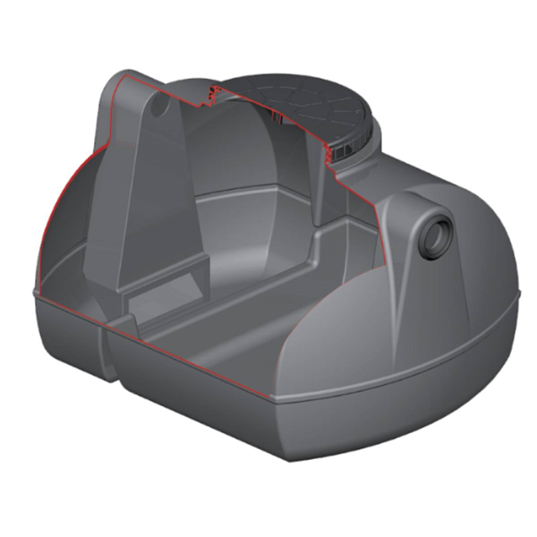 Bac dégraisseur en polyéthylène