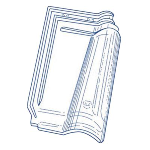 Tuile en verre - Méridionale Poudenx - emboîtement grand moule fortement galbée