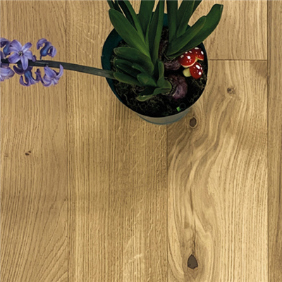 Parquet contrecollé en bois à clipser Diva Zenitude Chêne Topaze - largeur 139 mm - ép. 12,00 mm - long. variable