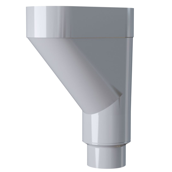 Jambonneau universel MEP 810JAM pour tuyau de descente de gouttière Ø 80 - 100 mm  - PVC Gris