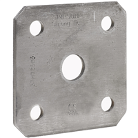 Rondelle carrée de renfort Simpson pour fixation de marquise à travers la maçonnerie - acier - 100,0 MM x 100 MM