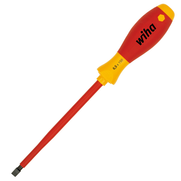 Tournevis à fente Softfinish 1000 V 6.5 x 150 mm