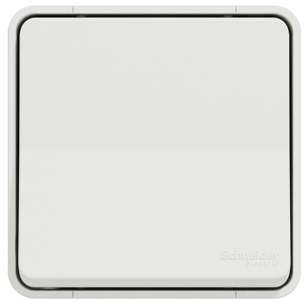 Interrupteur va-et-vient en saillie Schneider Mureva Styl complet - IP55 - IK08 - blanc - 10AX 250V