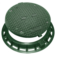 Tampon de regard composite rond - KIO 800 B125 - Diamètre 840 mm - Vert