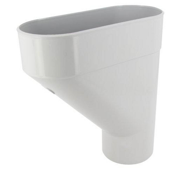 Jambonneau Nicoll JAM100 pour tube de descente de gouttière cylindrique de 100 mm - Techtan - gris