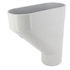 Jambonneau Nicoll JAM100 pour tube de descente de gouttière cylindrique de 100 mm - Techtan - gris