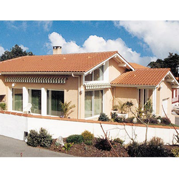 Tuile en terre cuite - Méridionale Poudenx - emboîtement grand moule fortement galbée - Rouge